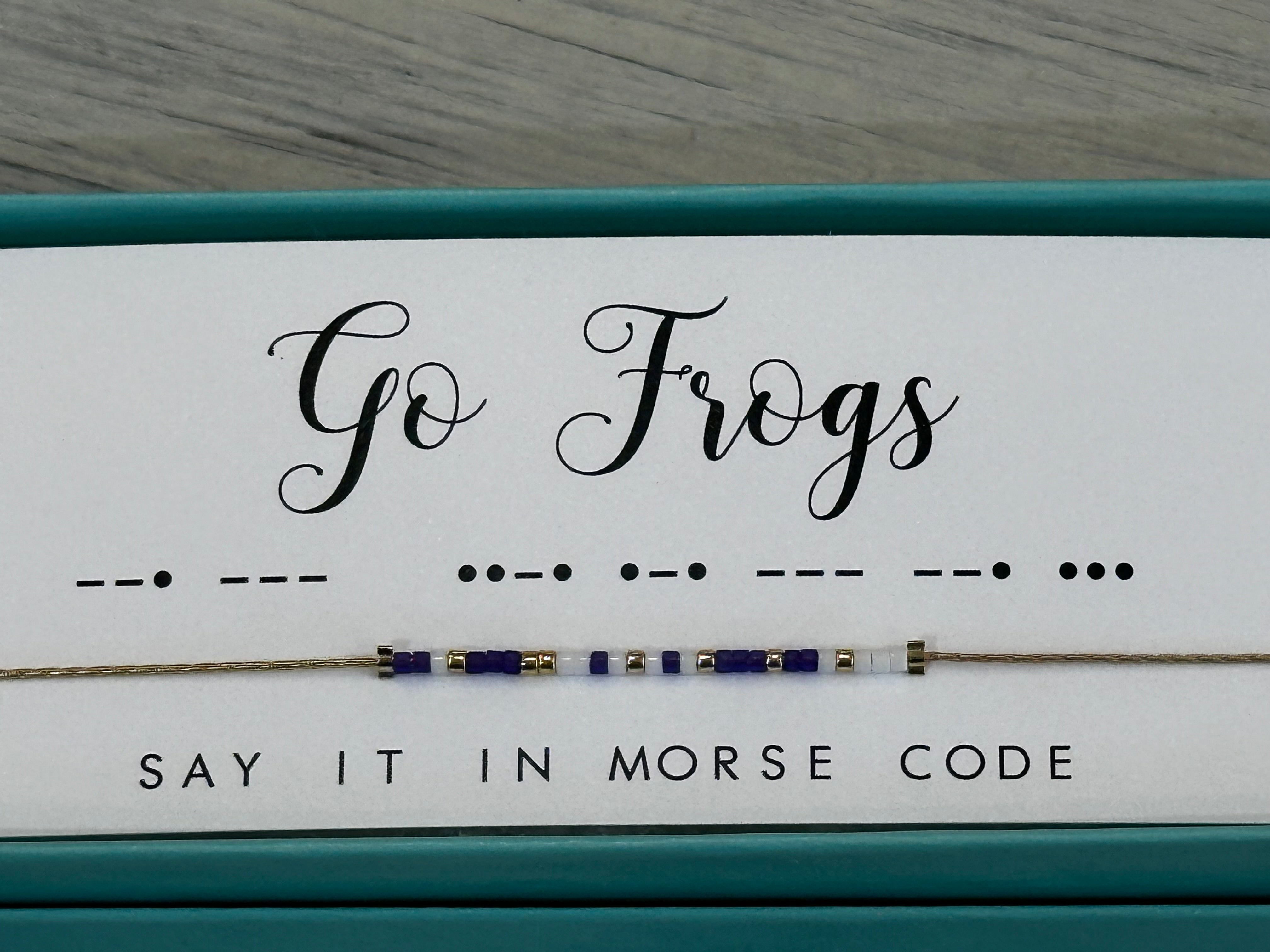 Go Frogs Dot & Dash Necklace