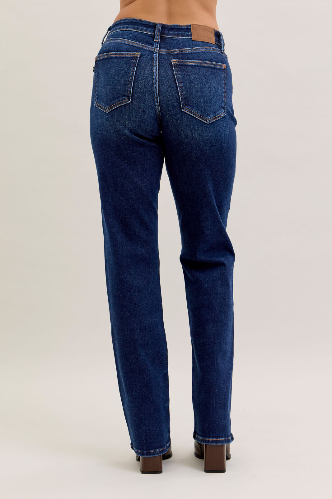 Mid-Rise Straight Jeans - Long