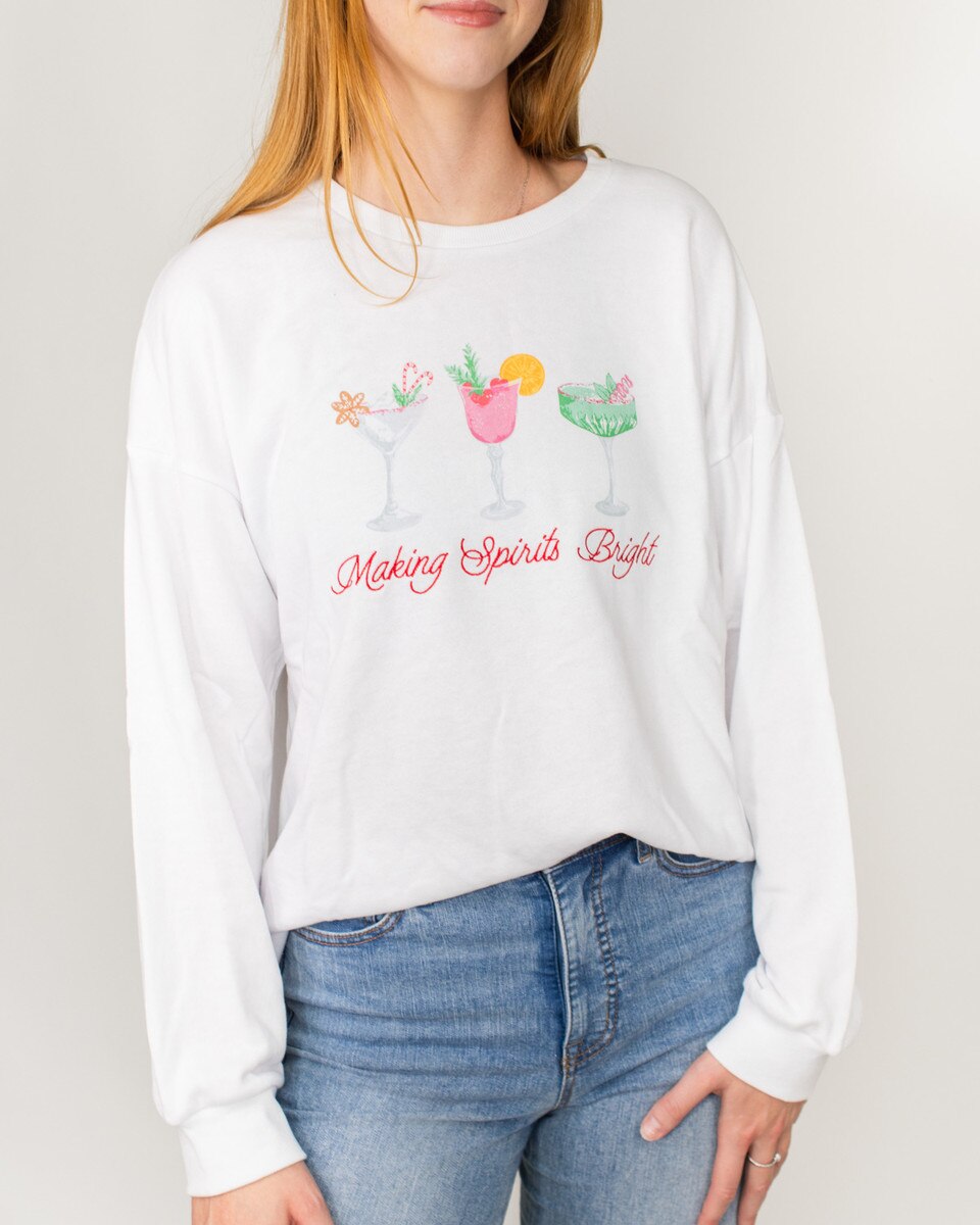 Sale Making Spirits Bright Sweatshirt