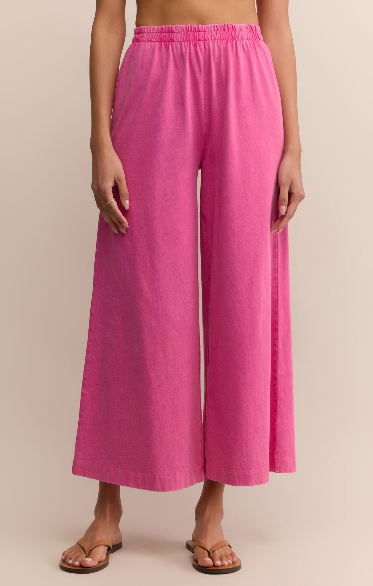 Final Sale Scout Jersey Crop Flare Pant Island Pink