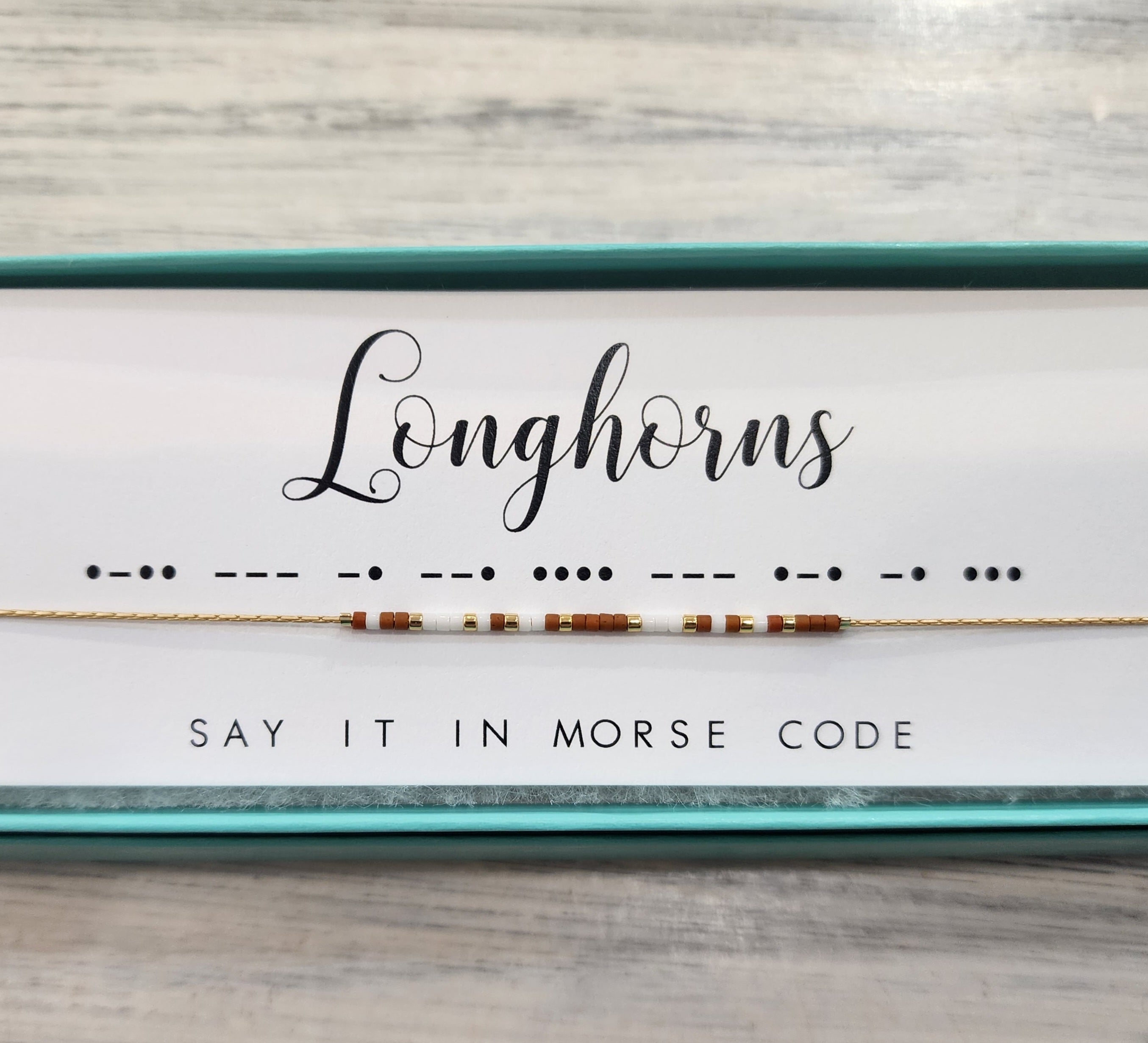 Longhorns Dot & Dash Necklace