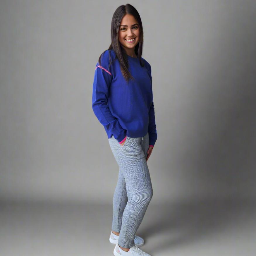 Final Sale Sweater Weather Banded Bottom Pant Heather Grey