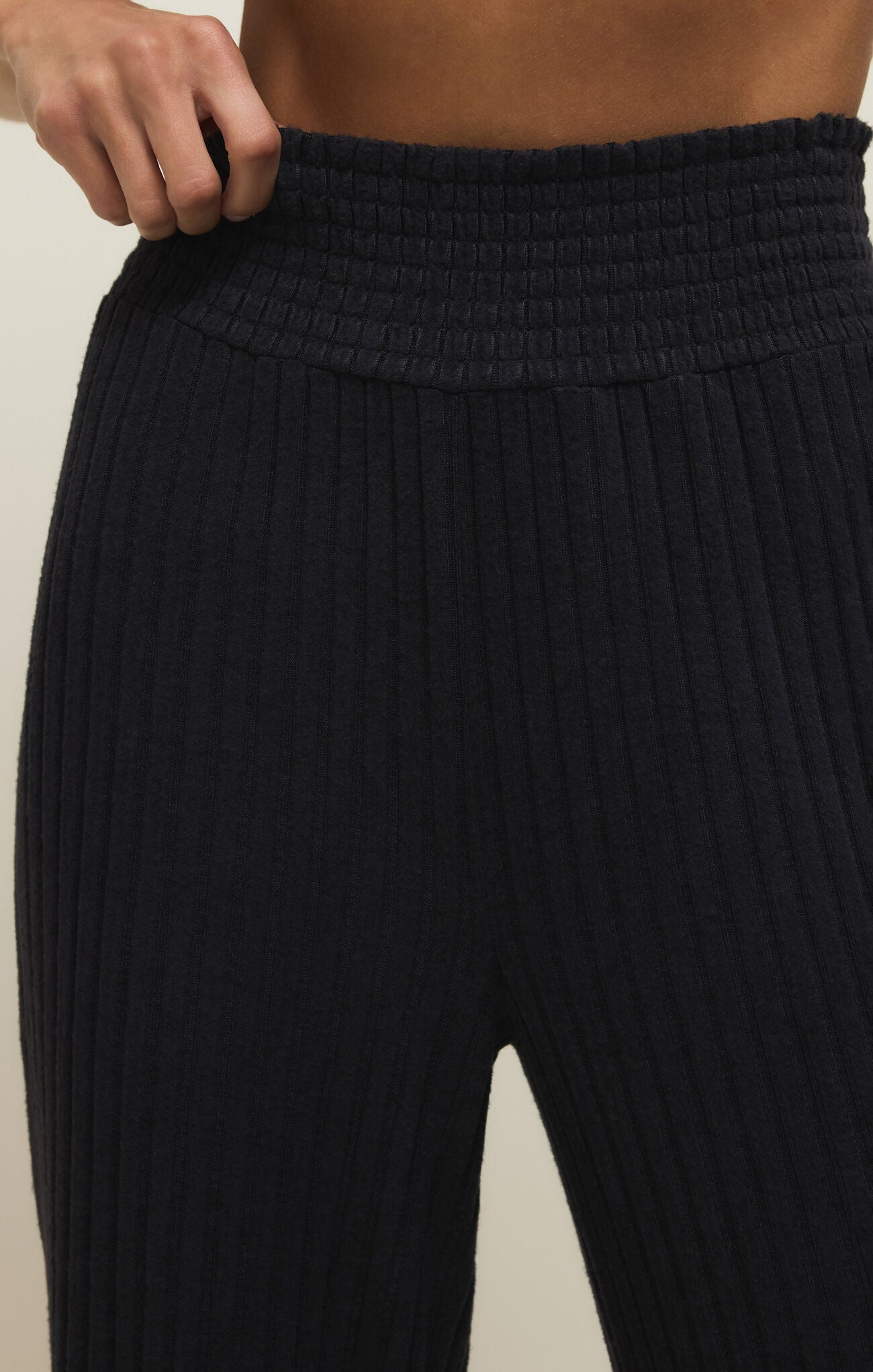 Downtown Wide Leg Sweatpant Black