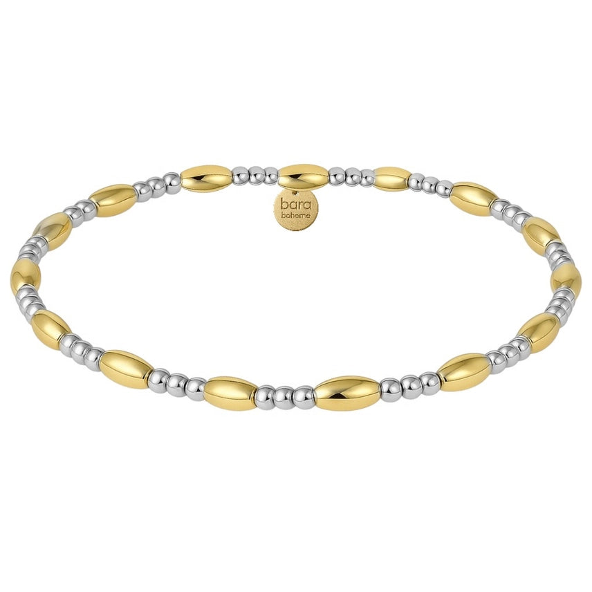 Myli Two-Tone Stretchy Bracelet