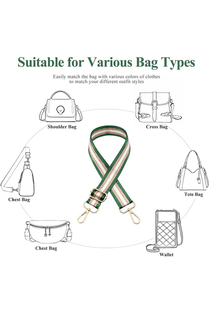 Gameday Crossbody Guitar Strap Green