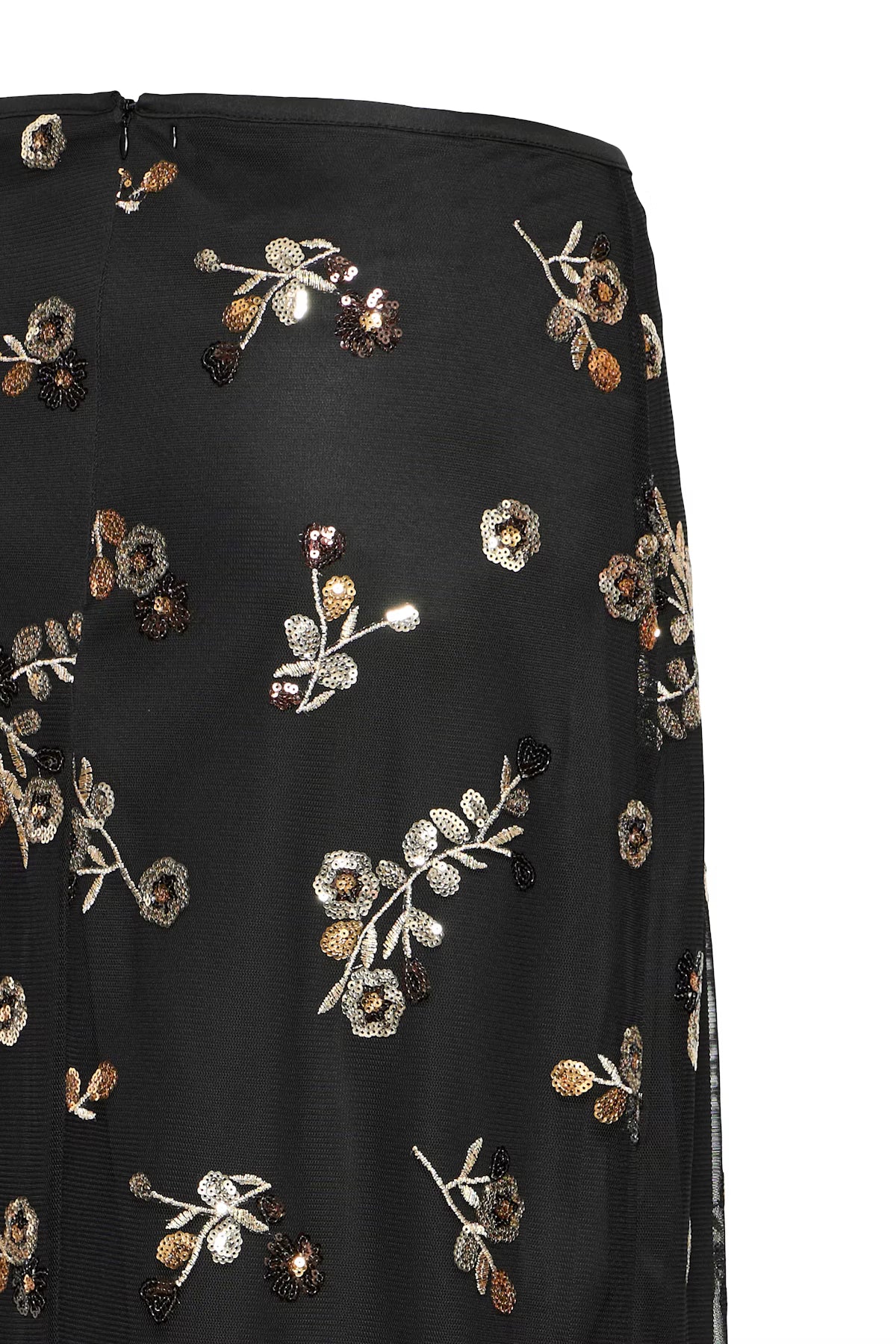 Sale Sequin Floral Print Pencil Skirt