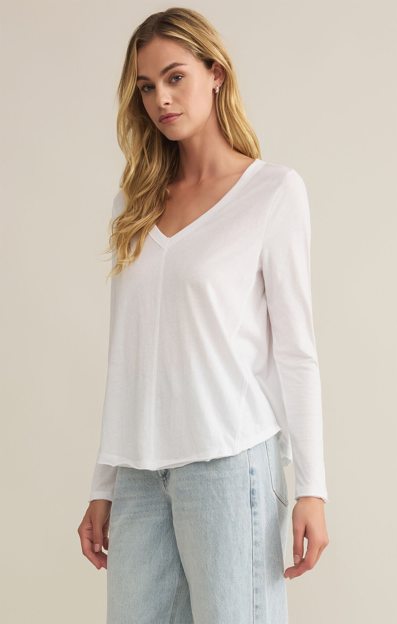 Sale Vail Long Sleeve Tee White