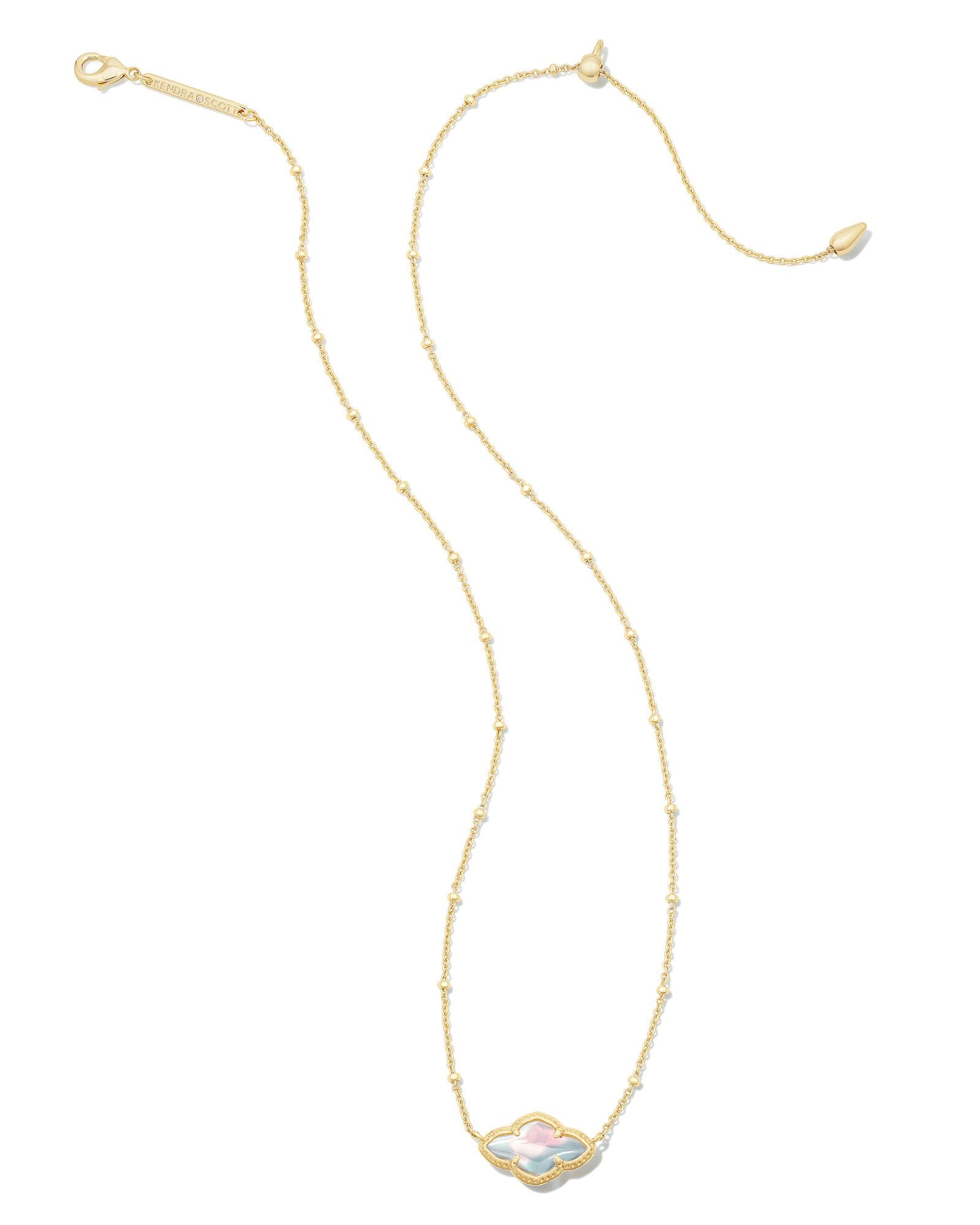 Abbie Pendant Necklace Dichroic Glass