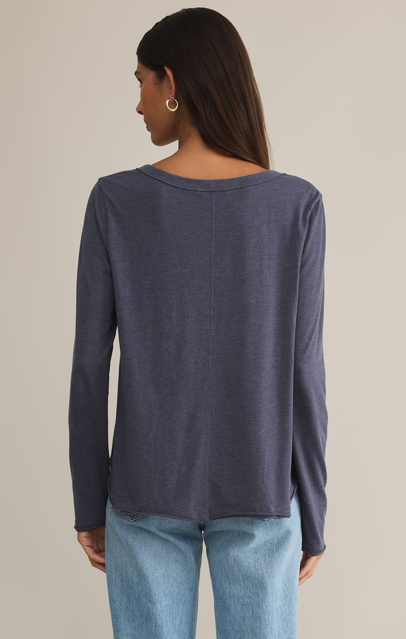 Sale Vail Long Sleeve Tee Worn Blue