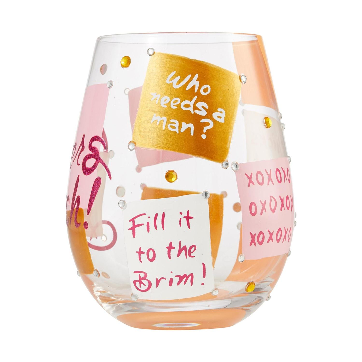 Lolita Stemless Wine Glass Cheers Bitch