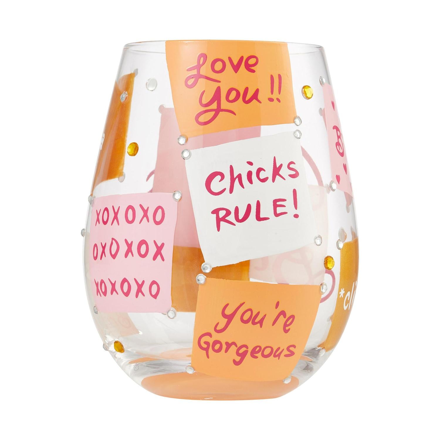 Lolita Stemless Wine Glass Cheers Bitch
