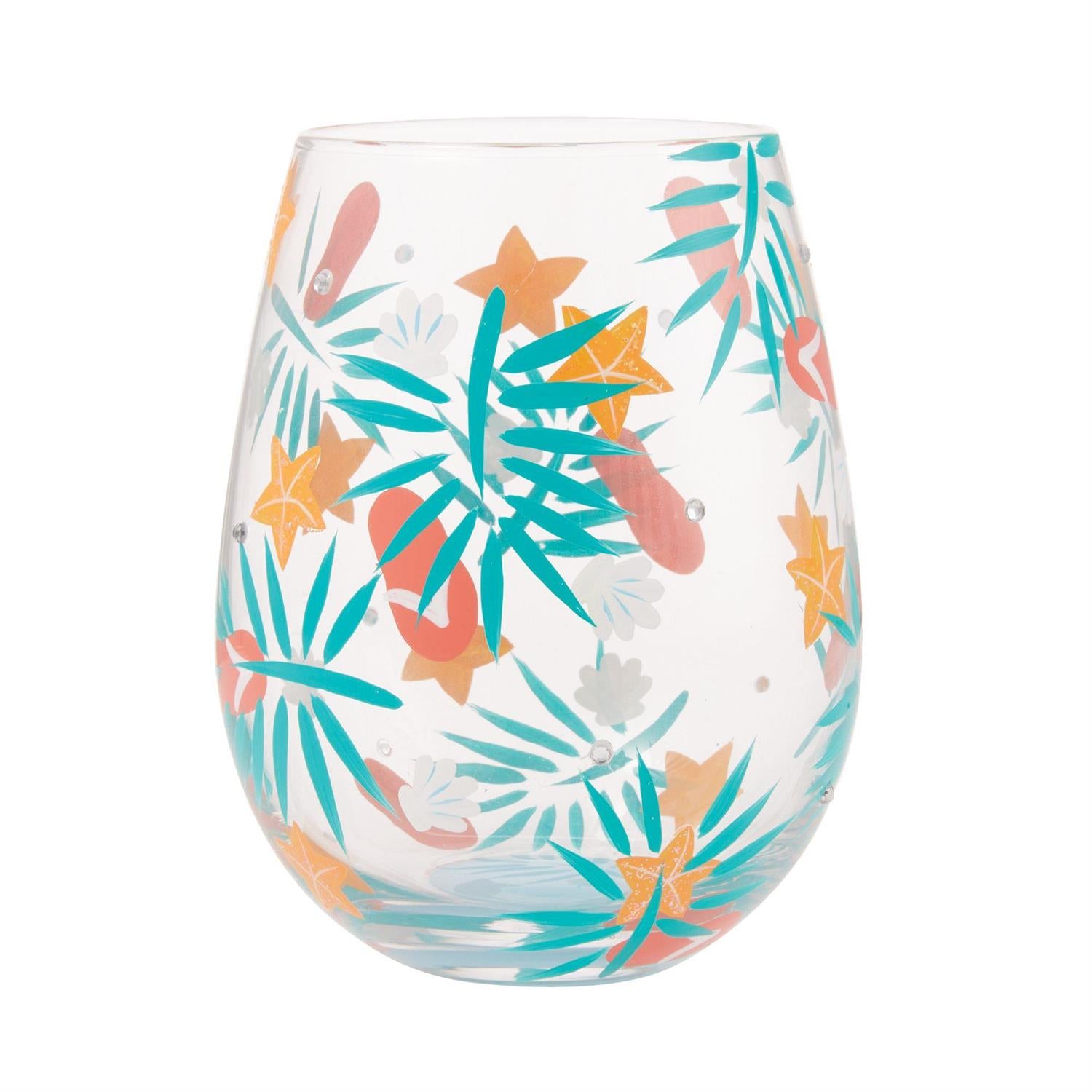 Lolita Stemless Wine Glass Beachful Bliss