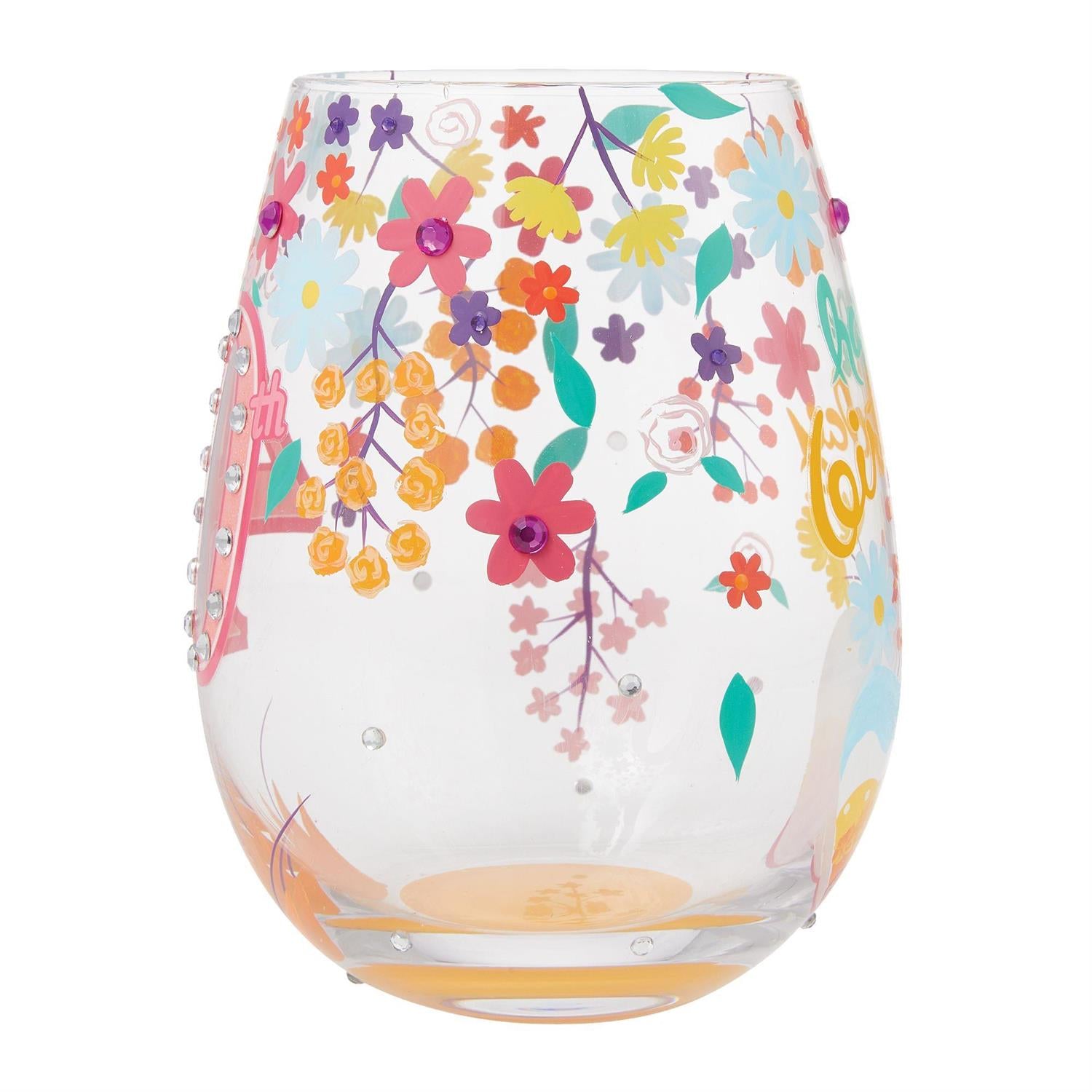 Lolita Stemless Wine Glass 40th Birthday