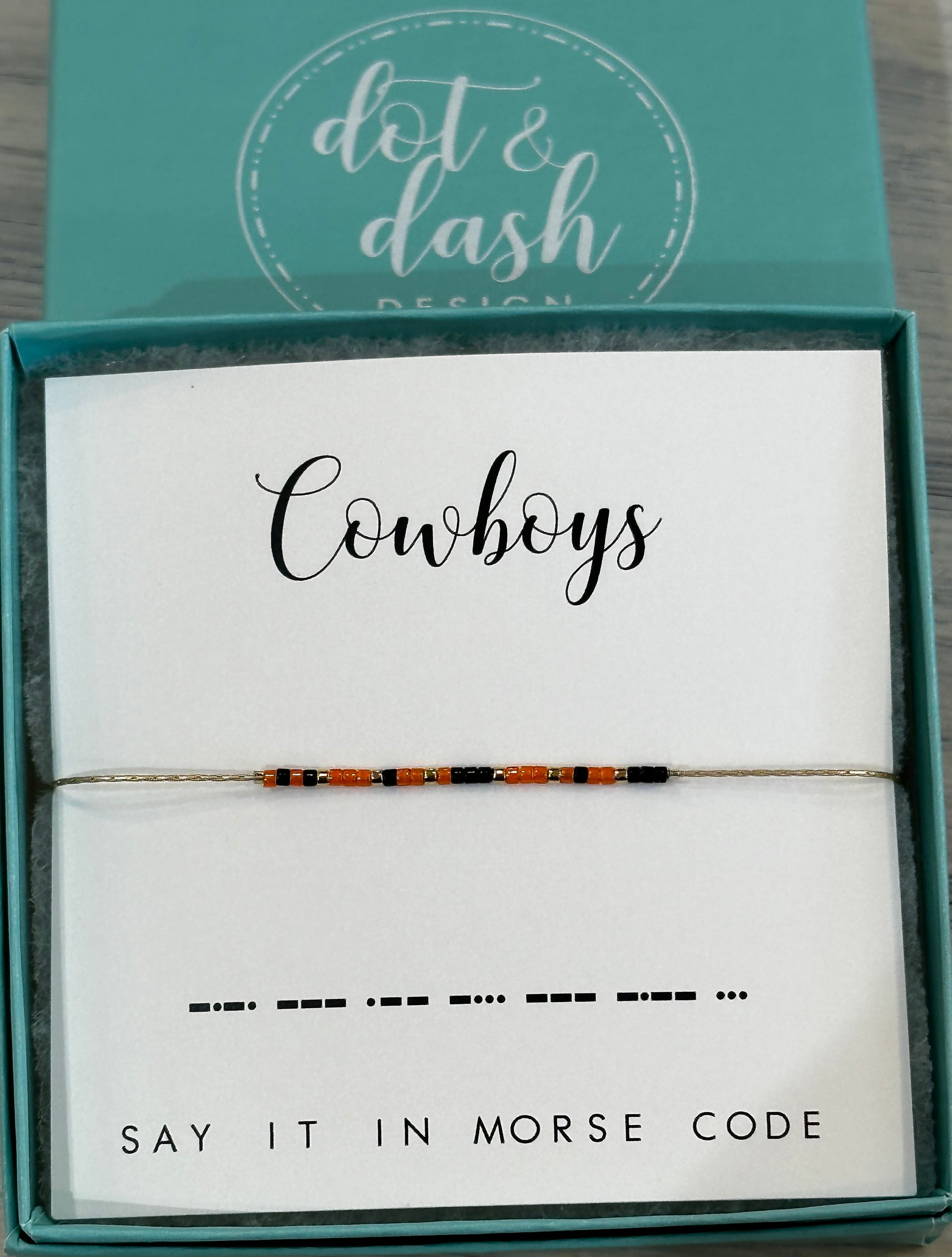 Cowboys Dot & Dash Bracelet