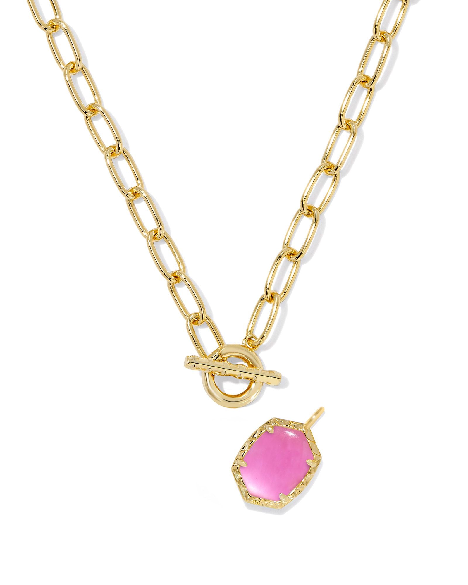 Daphne Gold Link and Chain Necklace Azalea Illusion
