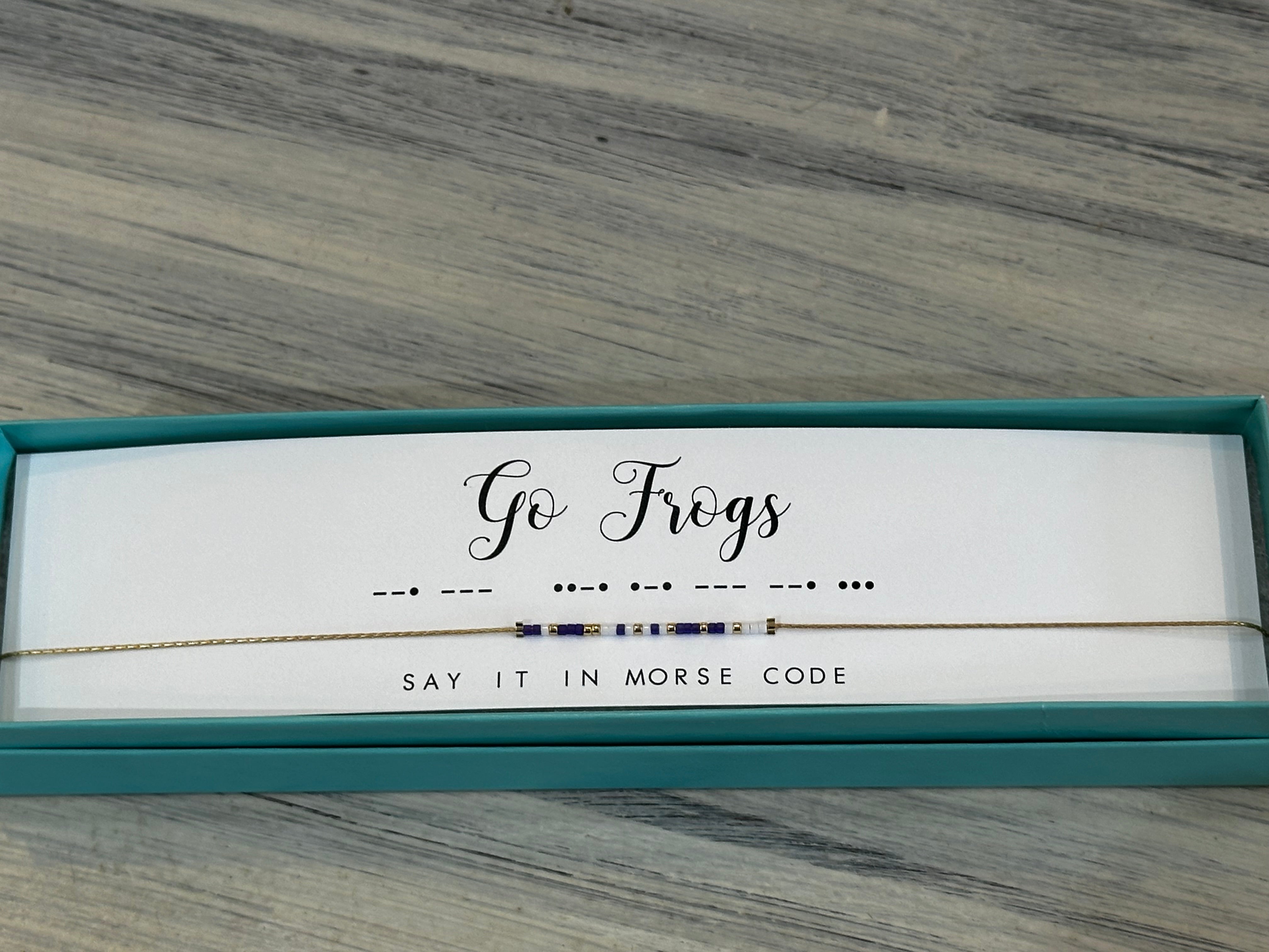 Go Frogs Dot & Dash Necklace