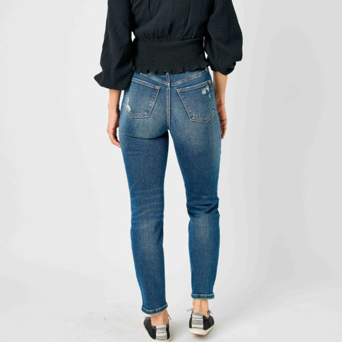 High Waist Tummy Control Slim Jeans