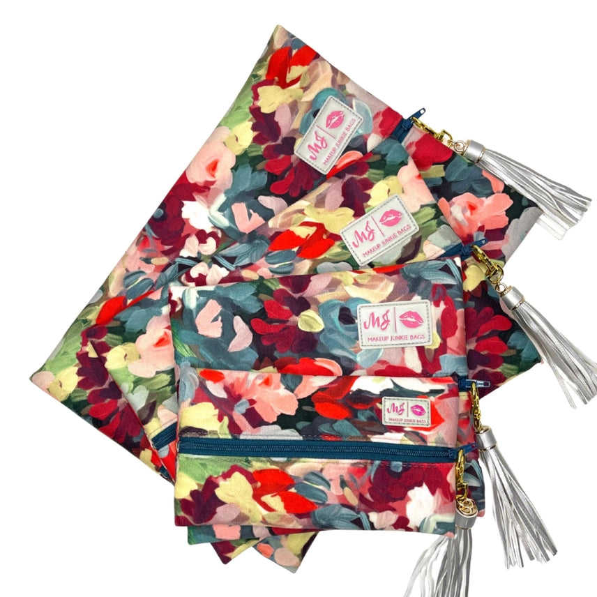 Makeup Junkie Bags 4 sizes - Meadow Rouge