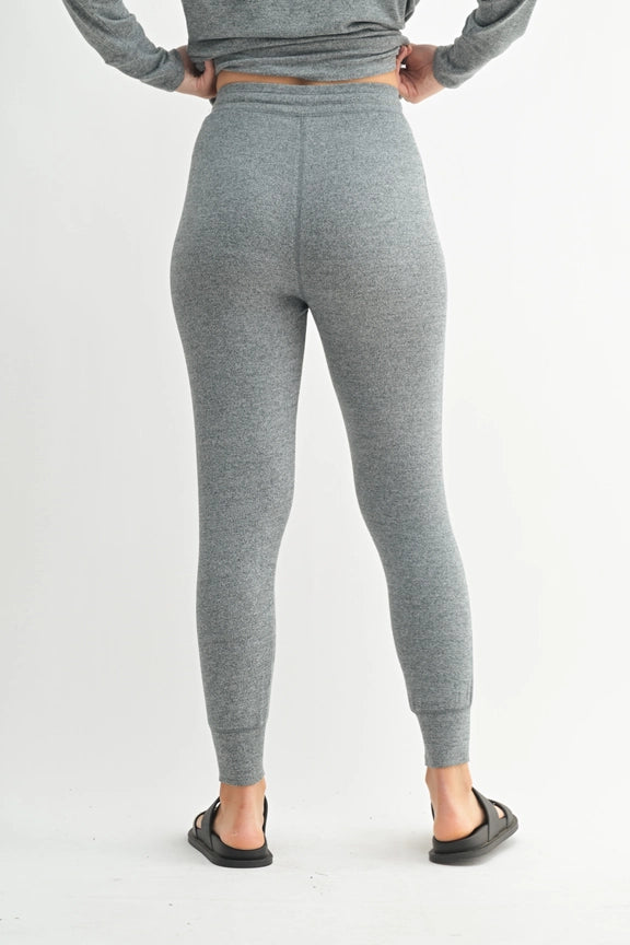Sale Brushed Lounge Joggers 2 Tone Grey