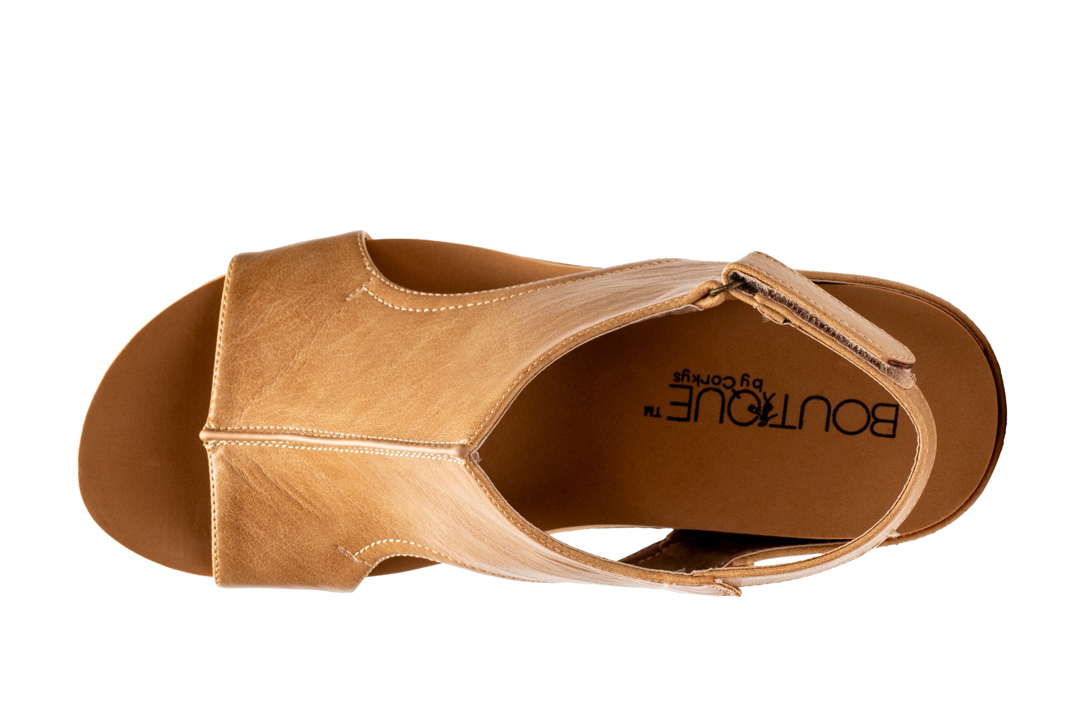 Carley Wedge Sandal Taupe Smooth Leopard