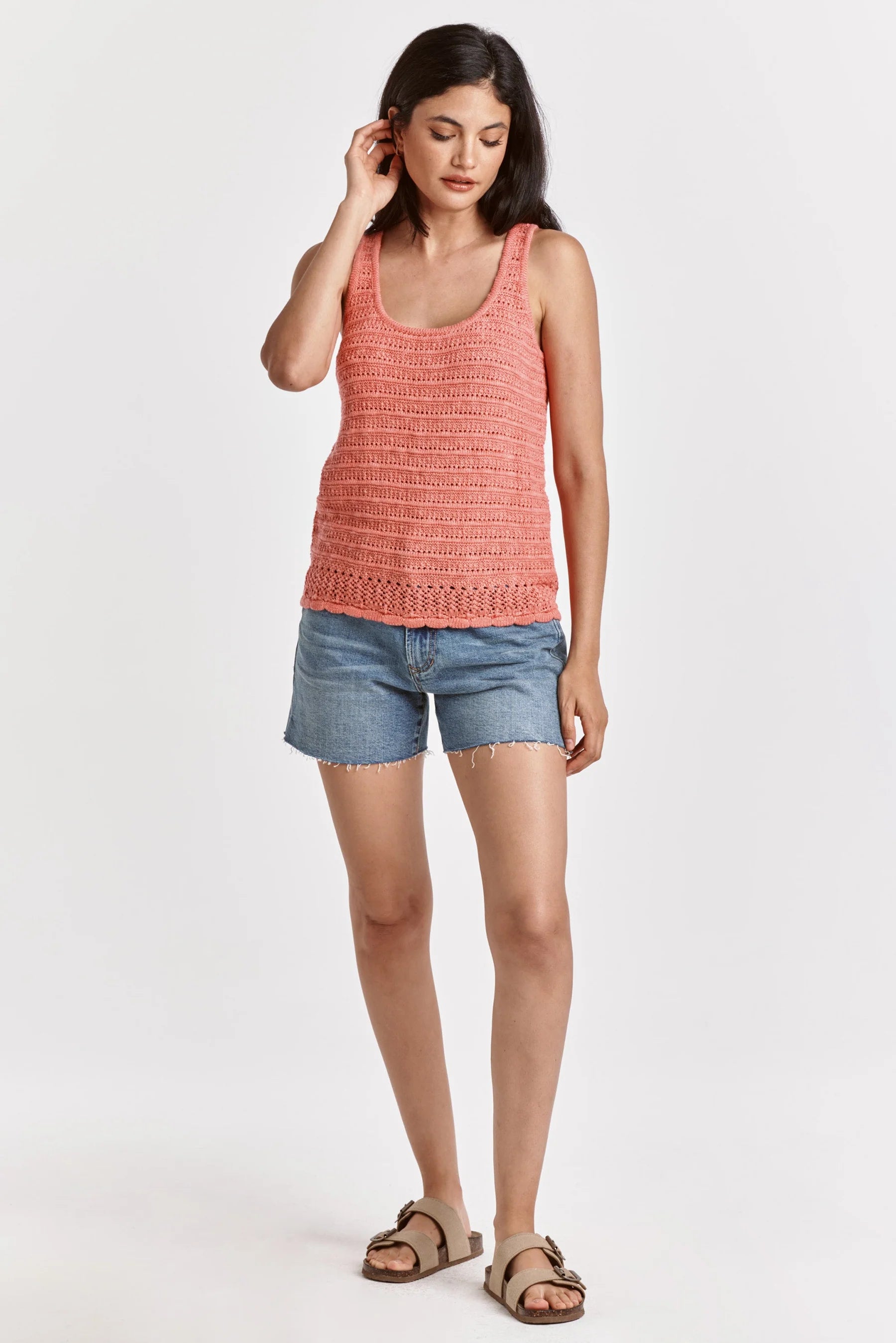 Final Sale Yalinda Scoop Neck Tank Positano
