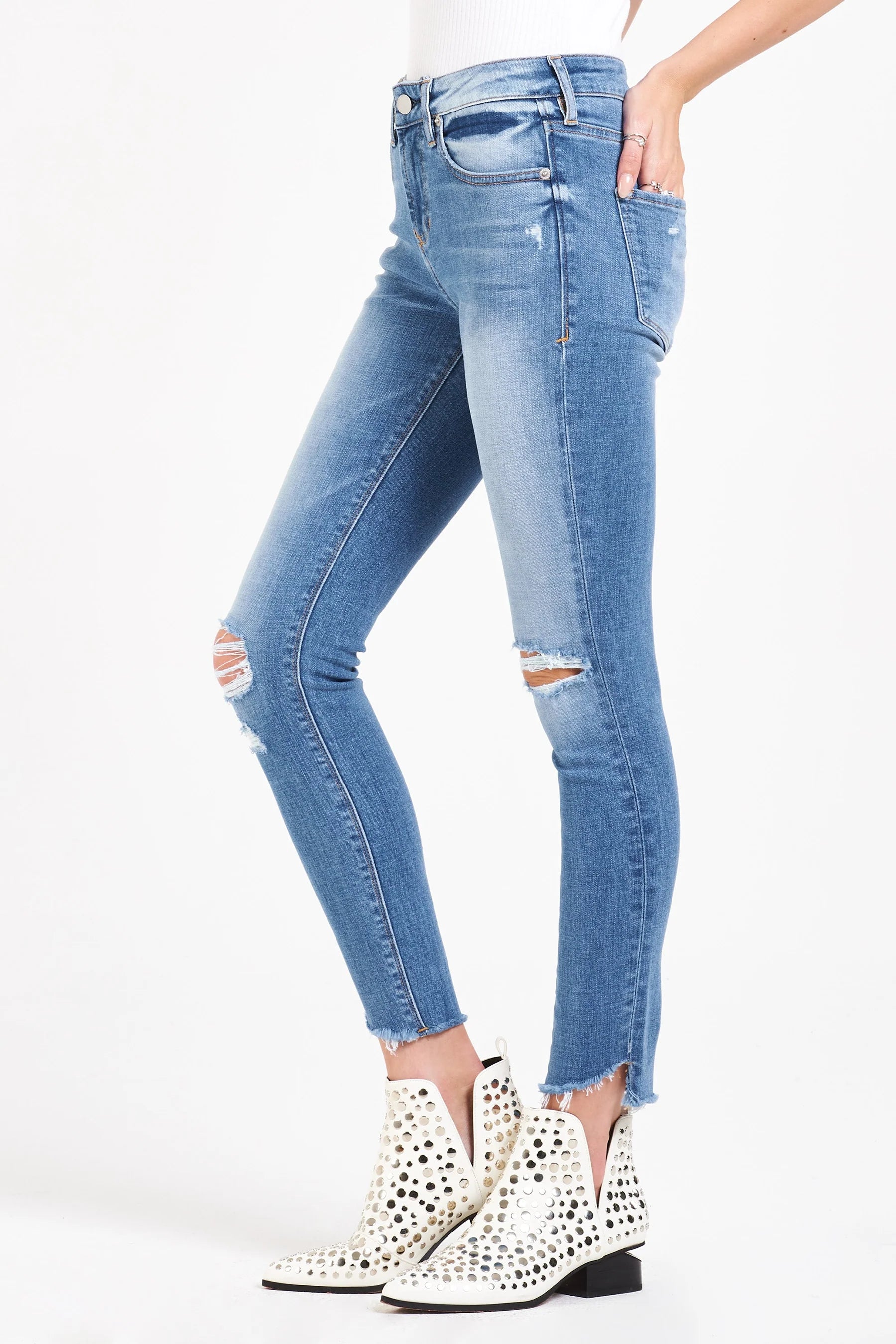 Gisele High Rise Skinny Jeans Huntington