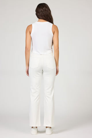 Dear John Bottoms - Pants Anika Straight Leg Jeans White