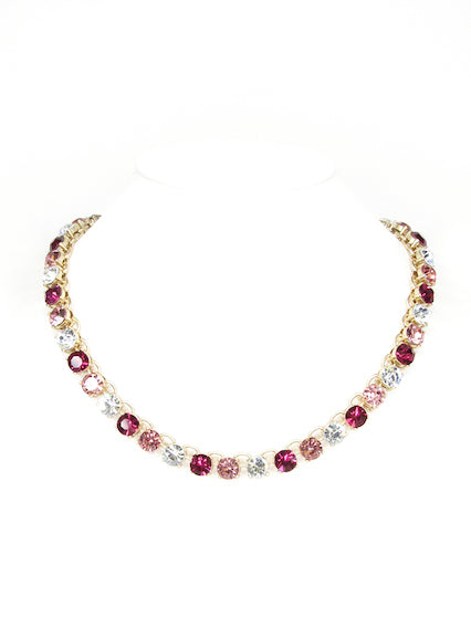 Pink Multi Stone Statement Necklace