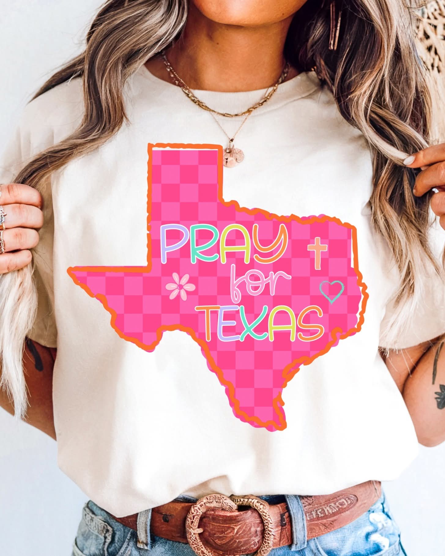 Sale Pray for Texas T-Shirt