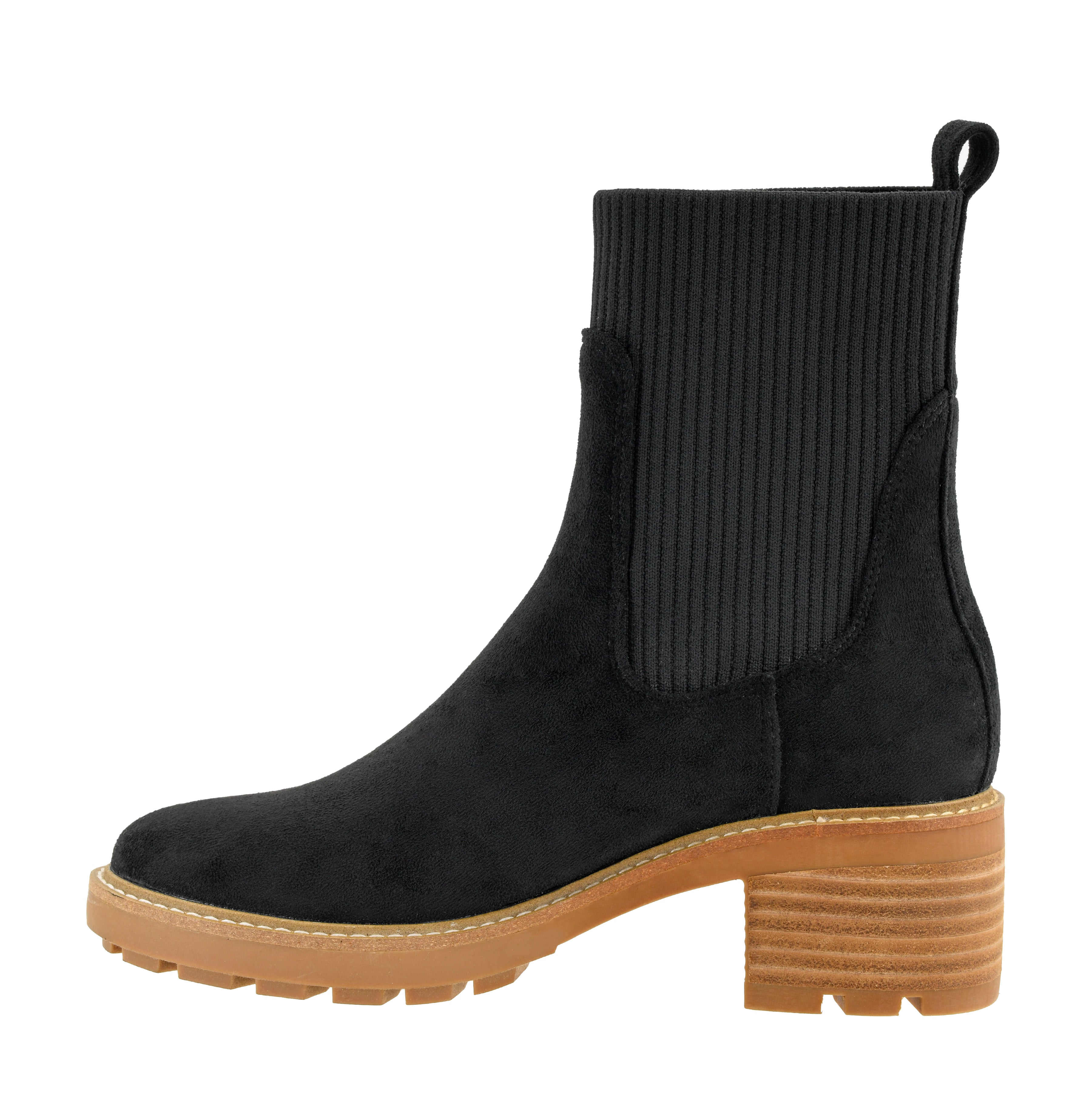 Goodness Gracious Black Faux Suede Boots