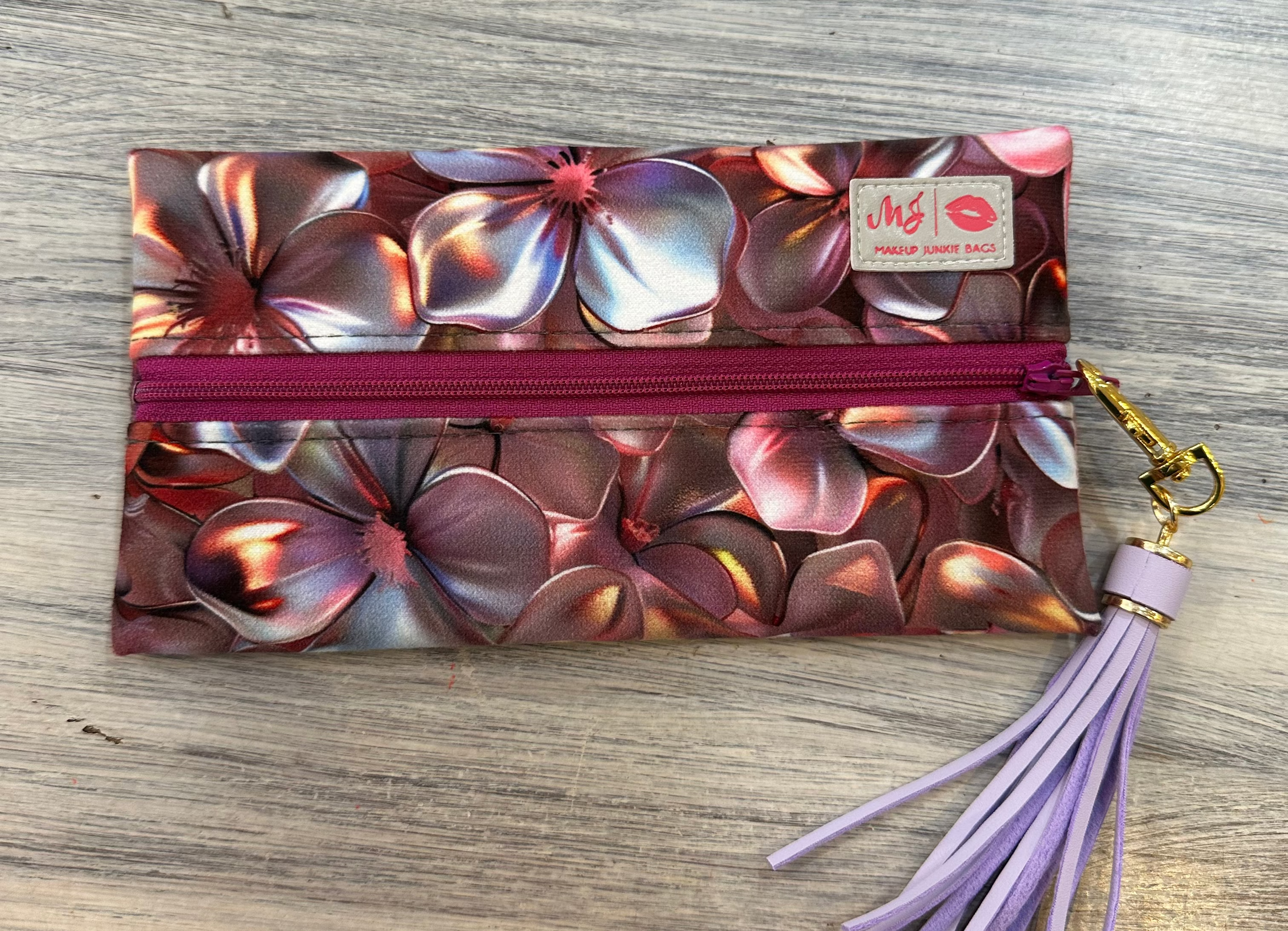 Makeup Junkie Bags 4 sizes - Dark Floral