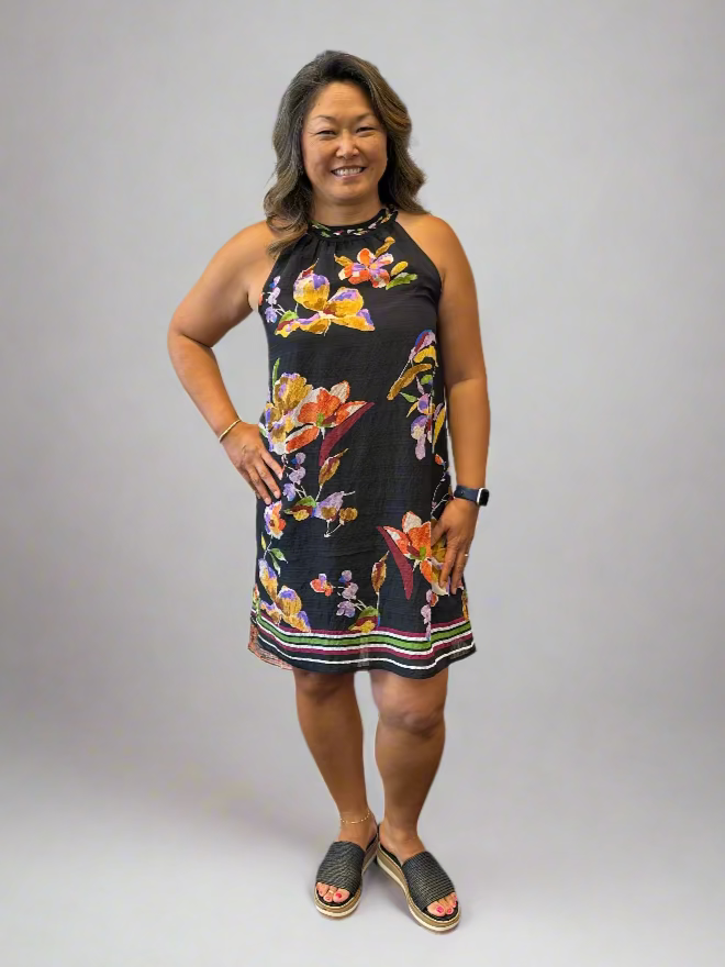 Sale Floral Halter Dress