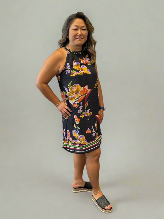 Sale Floral Halter Dress