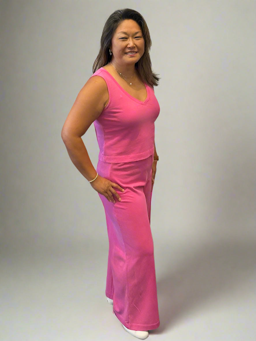 Final Sale Sloane V-neck Tank Top Island Pink