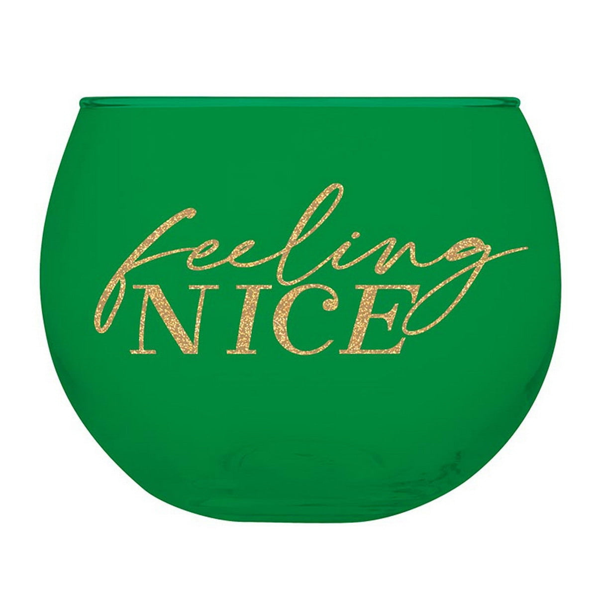 Feeling Naughty + Feeling Nice Roly Poly Wine Glass