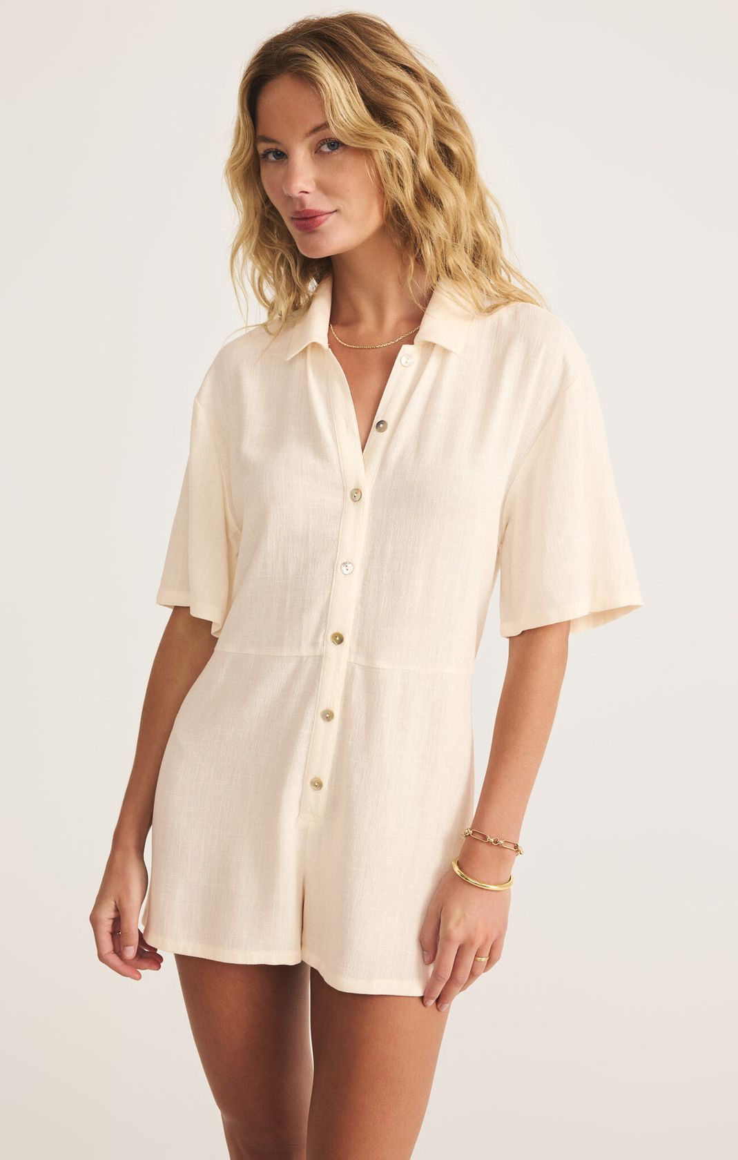 Final Sale Marcell Romper Marcell Romper Sea Salt