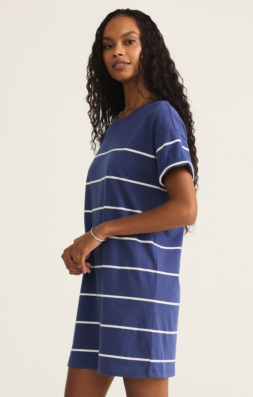 Sale Sway Stripe Mini Dress Yacht Blue