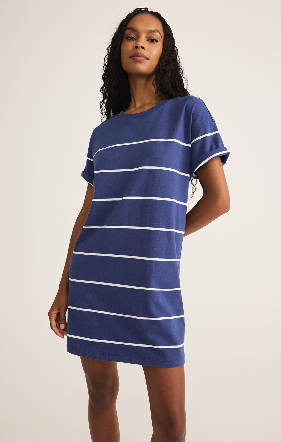 Sale Sway Stripe Mini Dress Yacht Blue