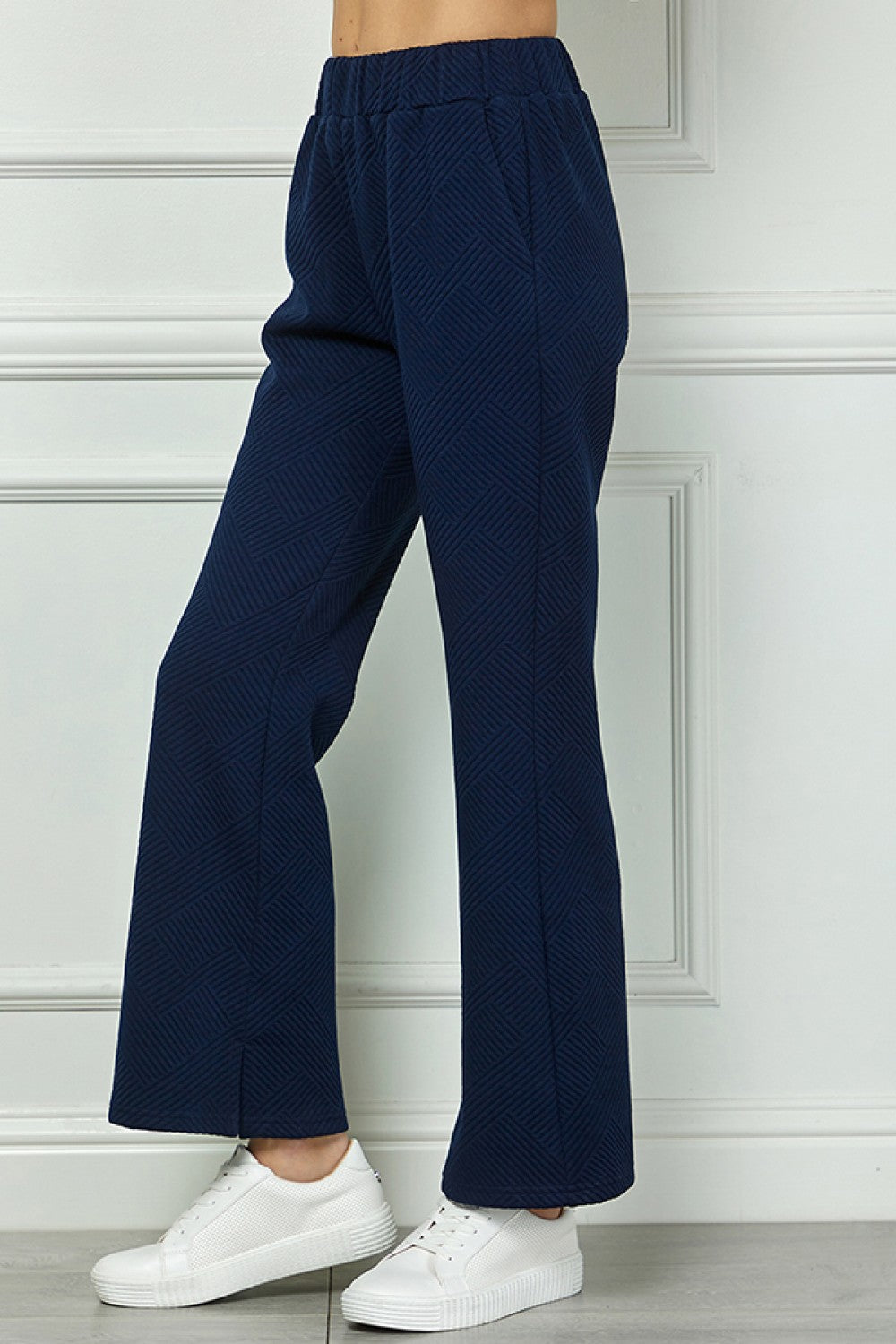 Sale Textured Long Pant Navy