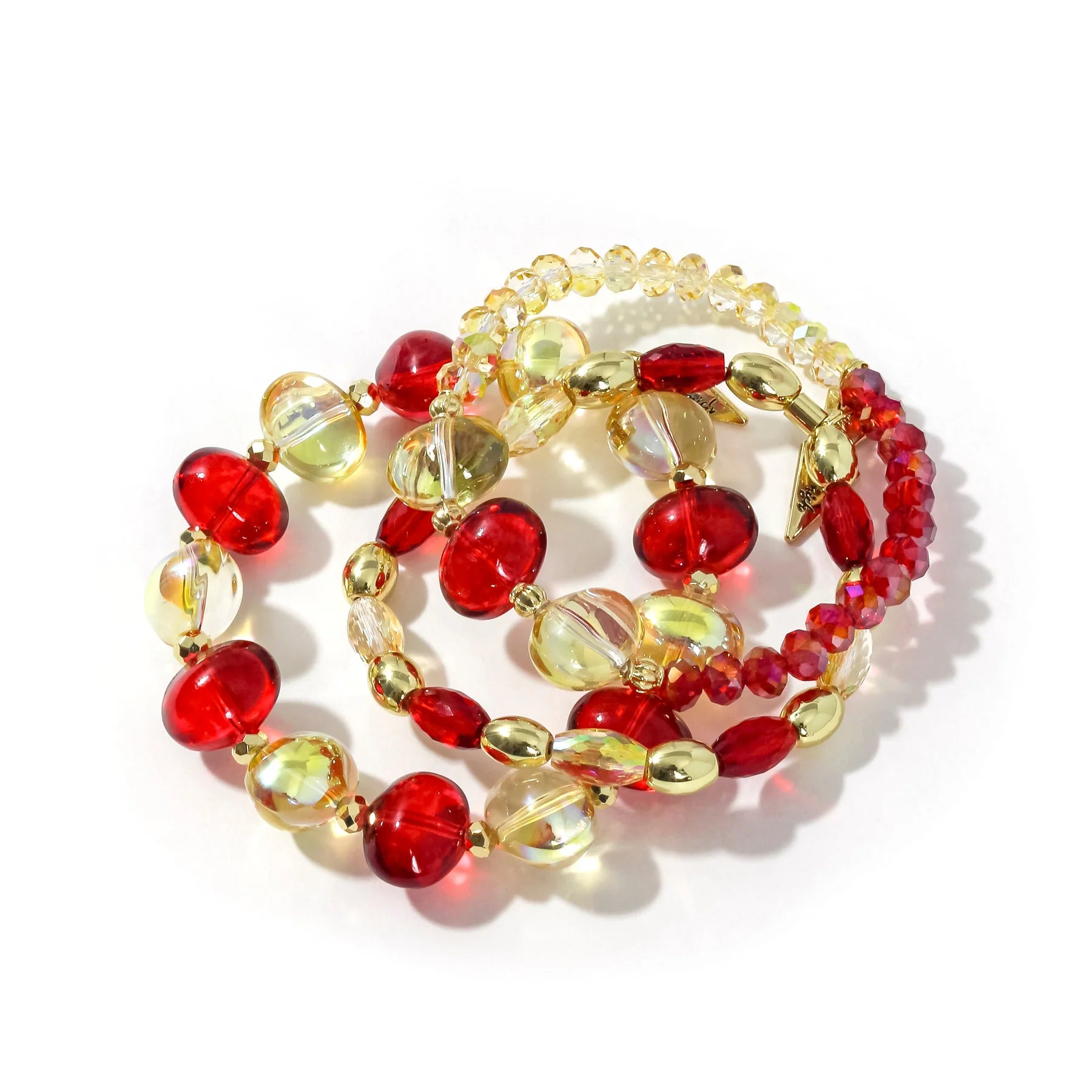 Sammy Jo Starter Stack Stretch Bracelets Red
