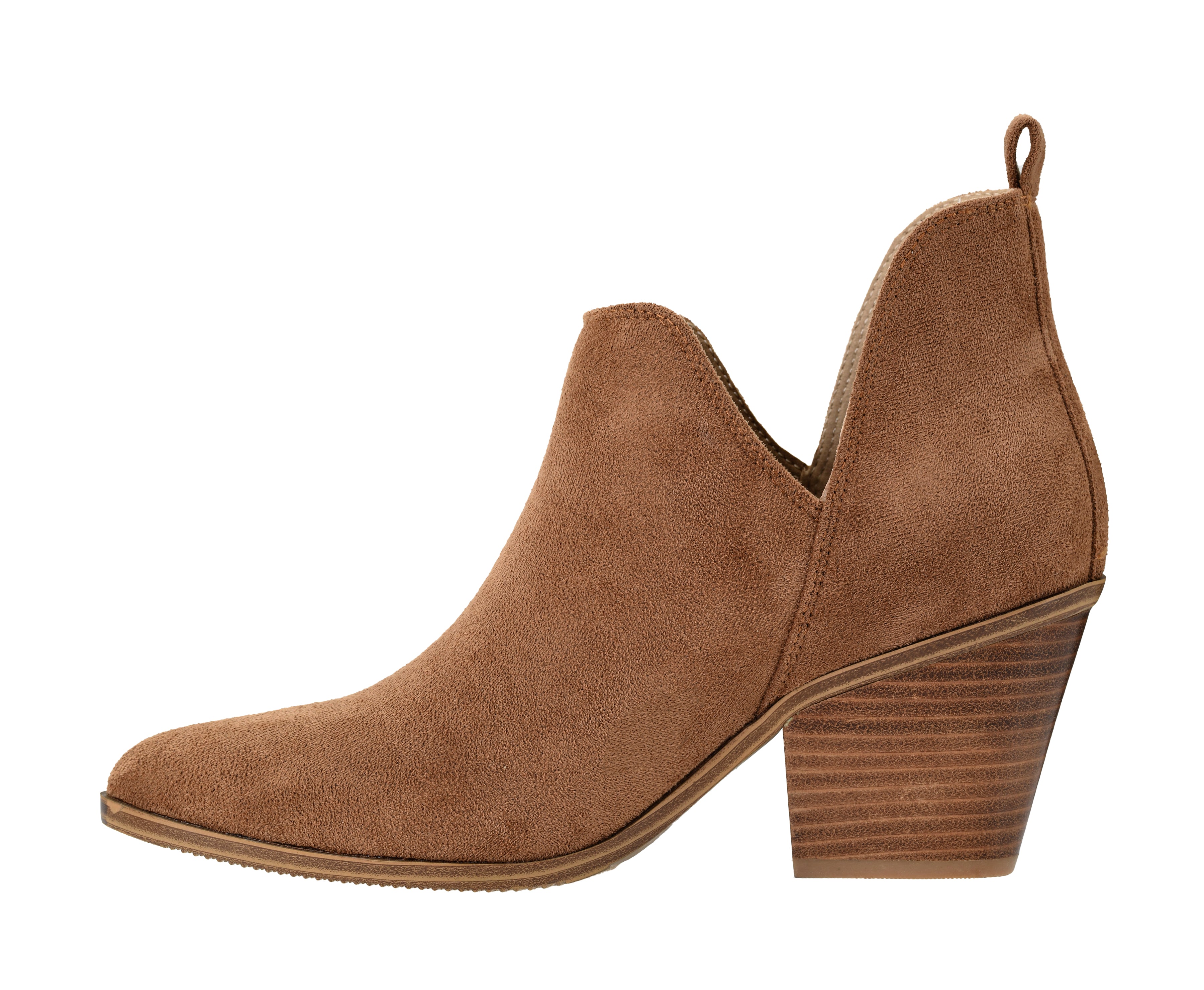 Sassy Pants Faux Suede Boots Tobacco