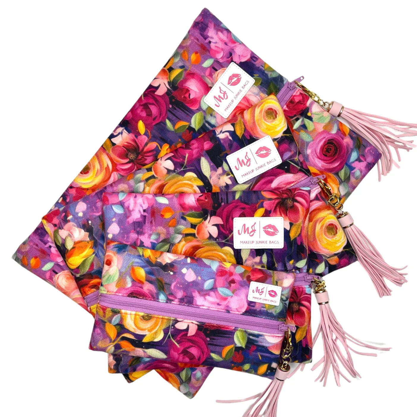 Makeup Junkie Bags 4 sizes - Bed of Roses