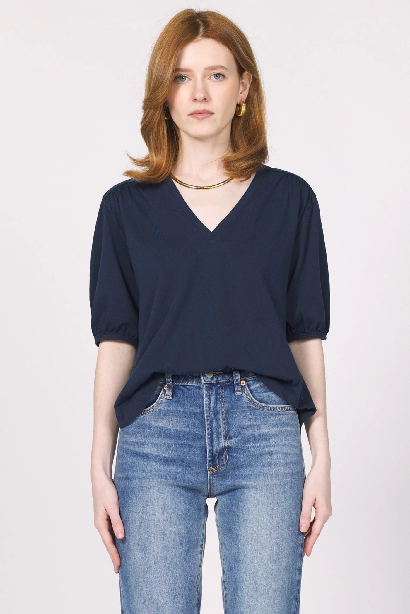 Phoebe 3/4 Sleeve V-Neck Top