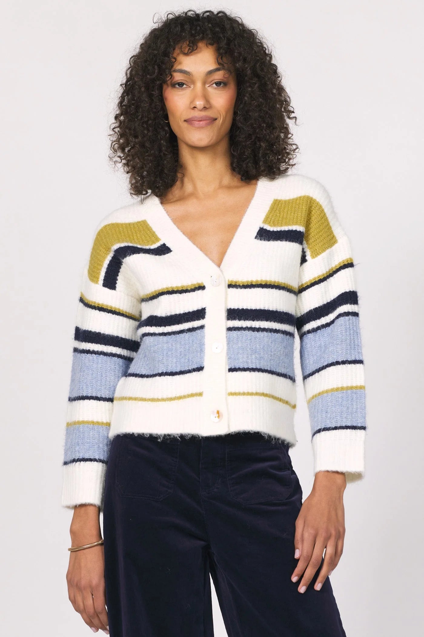 Sale Sasha Striped Cardigan Sweater