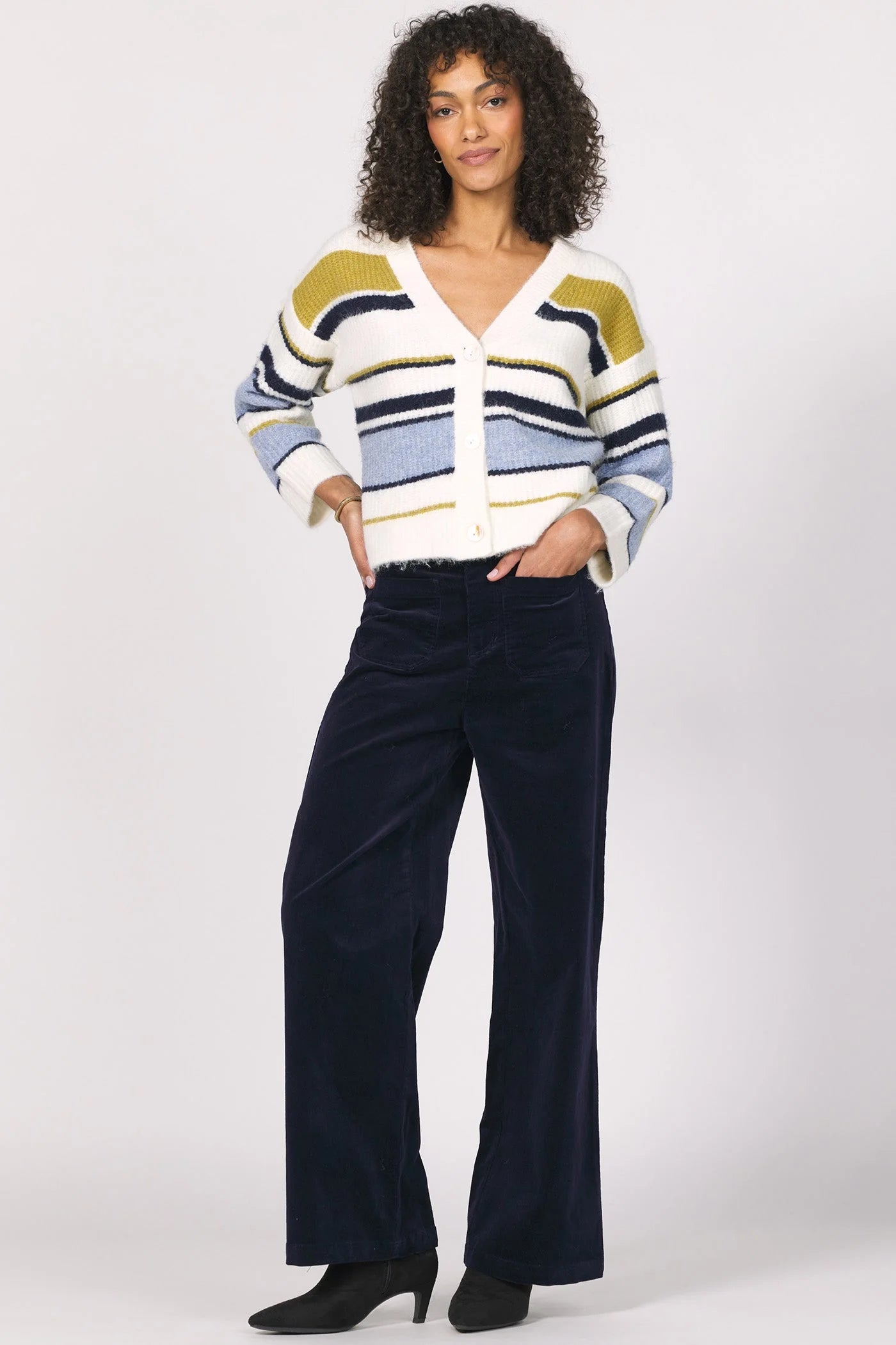 Sale Sasha Striped Cardigan Sweater