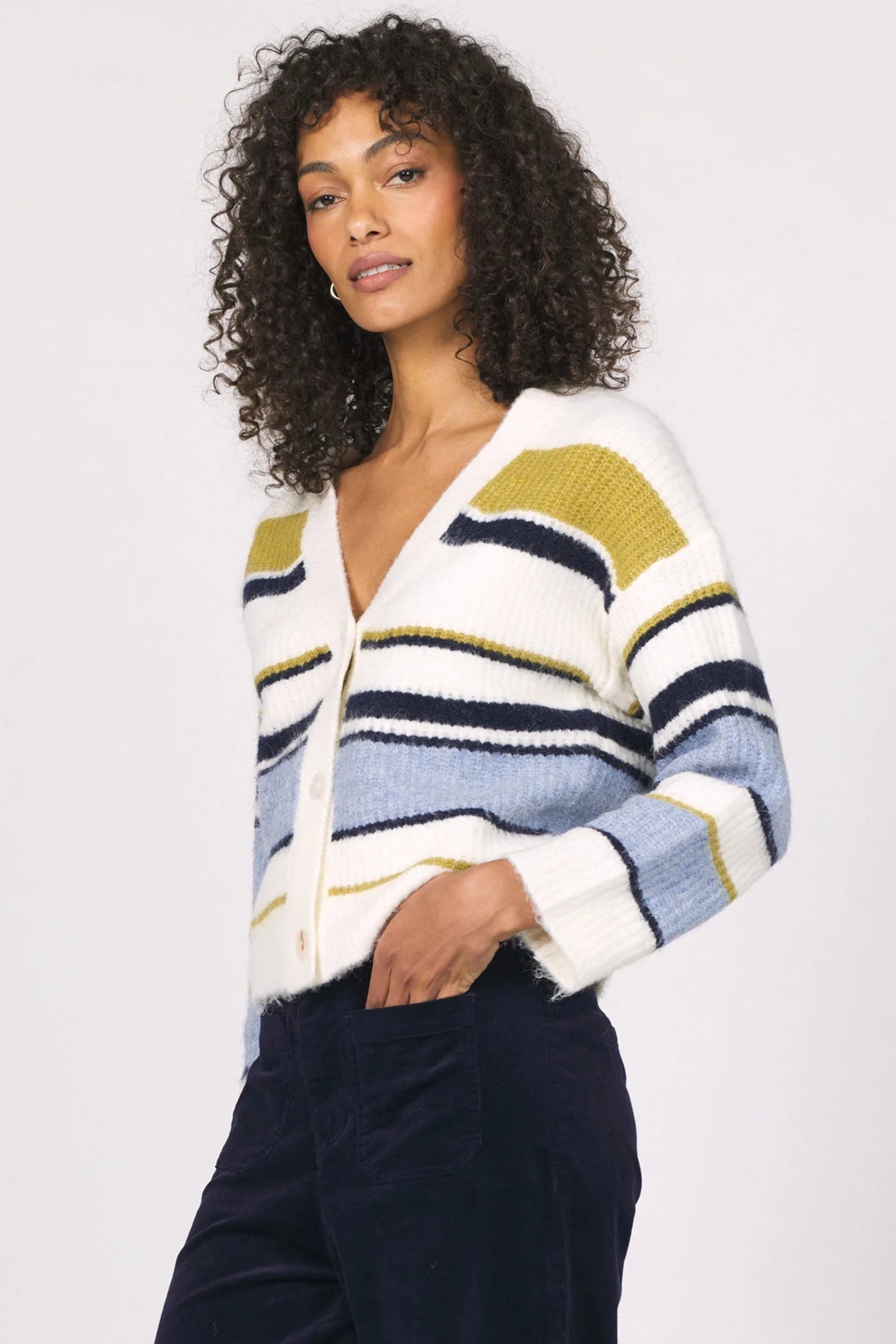 Sale Sasha Striped Cardigan Sweater