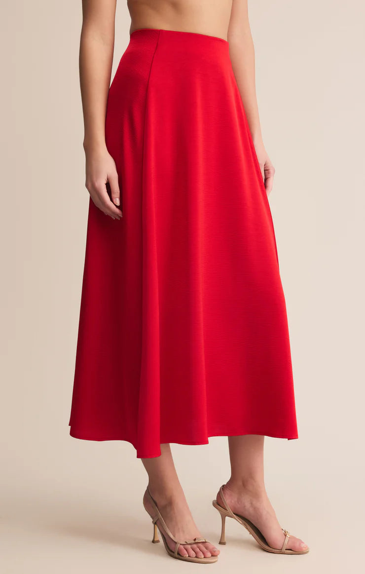 Northpointe Midi Skirt Festive Red