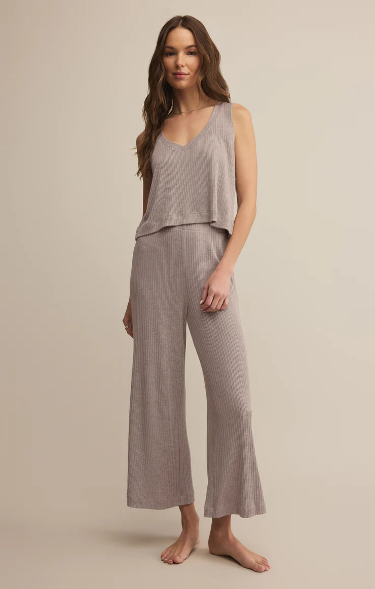 Sale Sloane V-Neck Rib Tank Slate Grey