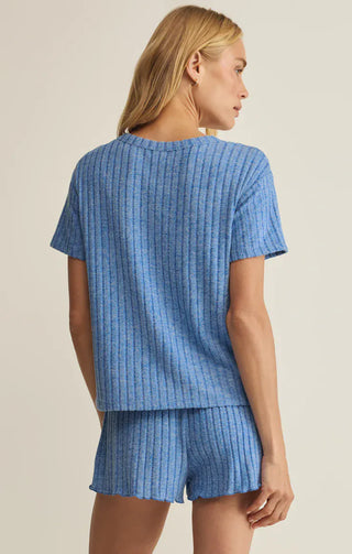 Z Supply Loungewear- Sleepwear - Tops Kara Rib Tee Tropical Tide