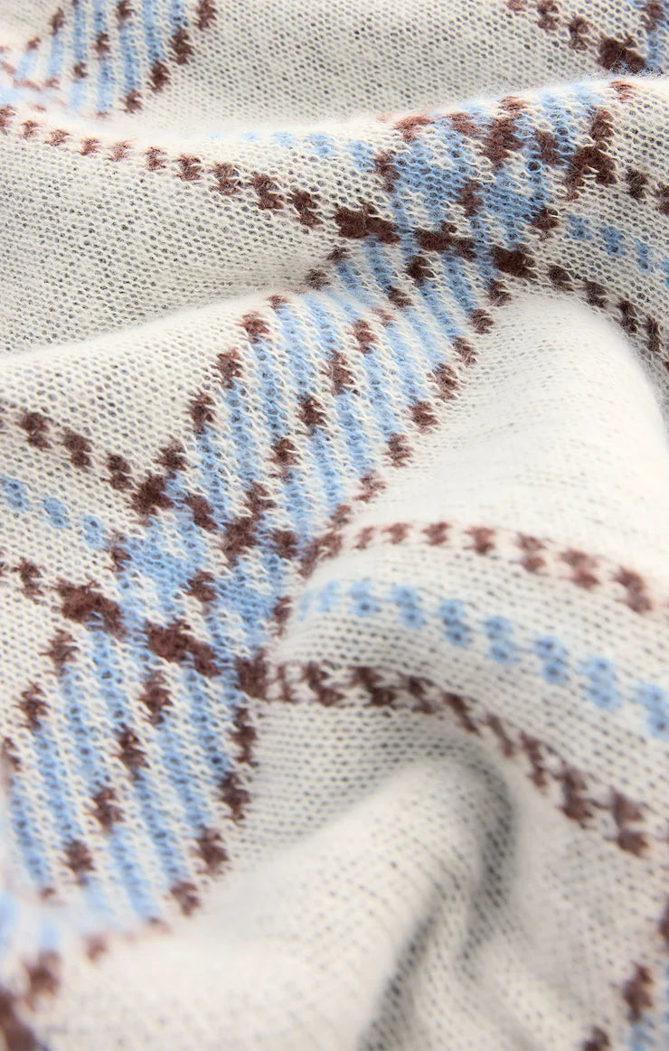 Sale Junction Plaid Sweater Natural